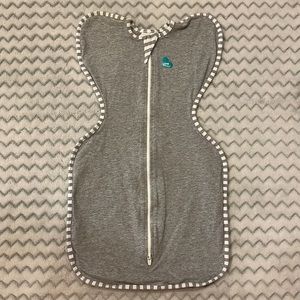Small Love to Dream Swaddle Original 1.0 TOG Gray